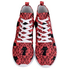 Cat Pattern Men s Lightweight High Top Sneakers by NerdySparkleGoth