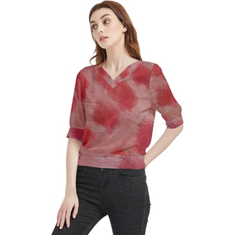 Strawberries Quarter Sleeve Blouse by kiernankallan