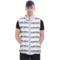 Athletic Running Graphic Silhouette Pattern Men s Puffer Vest by dflcprintsclothing