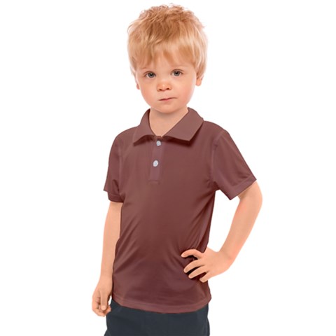 Burnt Sienna Kids  Polo Tee by kiernankallan