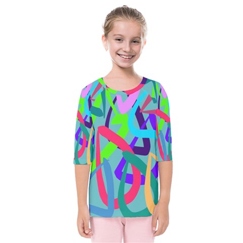 Colors Kids  Quarter Sleeve Raglan Tee by kiernankallan
