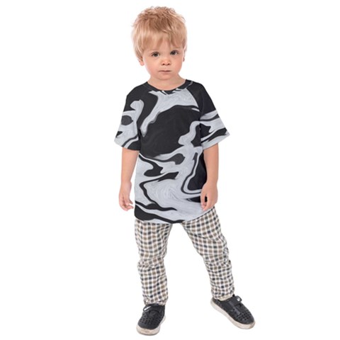 Black And White Kids  Raglan Tee by kiernankallan