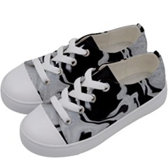 Black And White Kids  Low Top Canvas Sneakers by kiernankallan