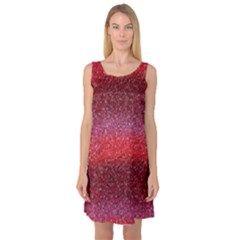 Red Sequins Sleeveless Satin Nightdress by SychEva