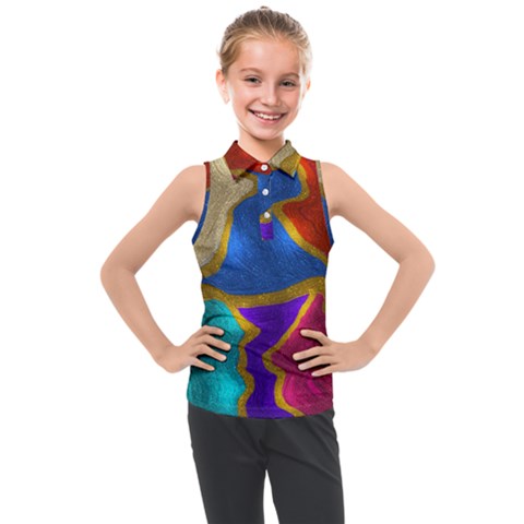 Shimmer 2 Kids  Sleeveless Polo Tee by kiernankallan