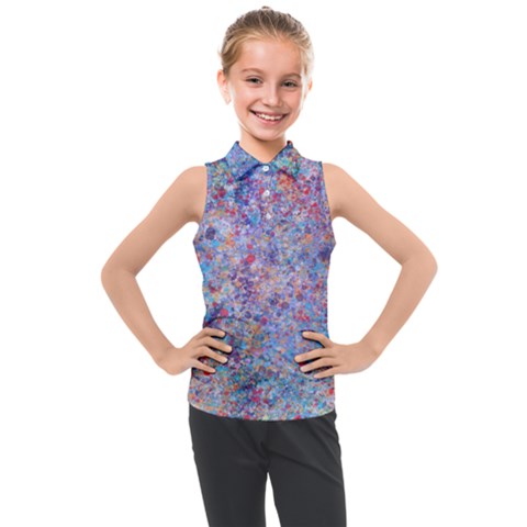 Speckled Kids  Sleeveless Polo Tee by kiernankallan