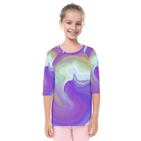 Good Vibrations Kids  Quarter Sleeve Raglan Tee by kiernankallan