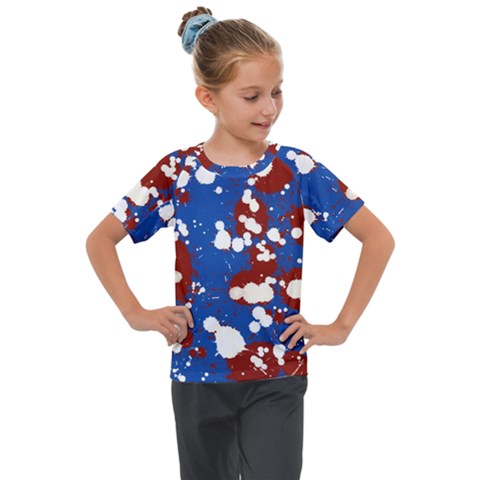 Splatter Kids  Mesh Piece Tee by kiernankallan