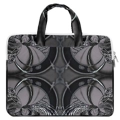 Lunar Phases Macbook Pro Double Pocket Laptop Bag by MRNStudios
