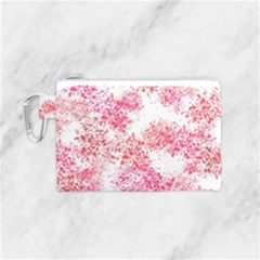 Red Splashes On A White Background Canvas Cosmetic Bag (small) by SychEva