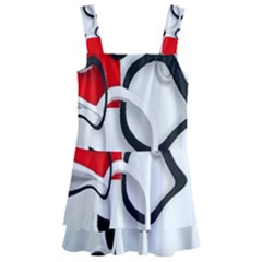 Modern Art Kids  Layered Skirt Swimsuit by Sparkle