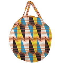 Digital Tringles Giant Round Zipper Tote by Sparkle