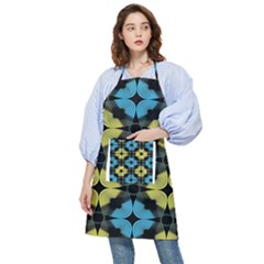 Digital Floral Pocket Apron by Sparkle