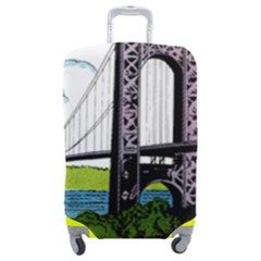 Bridge-vintage-clip-art-color Luggage Cover (medium) by Sudhe