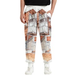 Rag-flats-onion-flats-llc-architecture-drawing Graffiti-architecture Men s Elastic Waist Pants by Sudhe