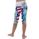 Statue Of Liberty Independence Day Poster Art Kids  Lightweight Velour Capri Leggings  View4
