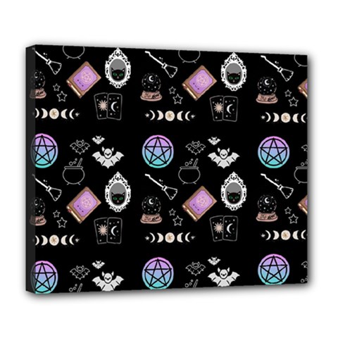 Pastel Goth Witch Deluxe Canvas 24  X 20  (stretched) by NerdySparkleGoth