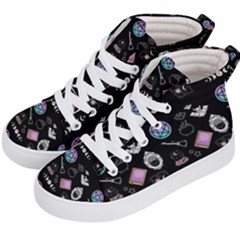 Pastel Goth Witch Kids  Hi-top Skate Sneakers by NerdySparkleGoth