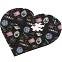 Pastel Goth Witch Wooden Puzzle Heart View2