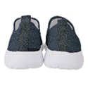 Blue Stripes On Dark Background Women s Slip On Sneakers View4