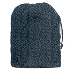 Blue Stripes On Dark Background Drawstring Pouch (3xl) by SychEva