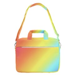 Rainbow Gradient  Macbook Pro Shoulder Laptop Bag (large) by Dazzleway