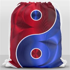 Yin-yang-eastern-asian-philosophy Drawstring Bag (large) by Sudhe