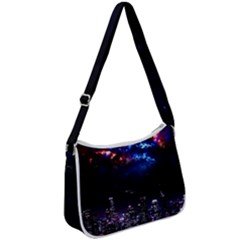 Science-fiction-sci-fi-forward Zip Up Shoulder Bag by Sudhe