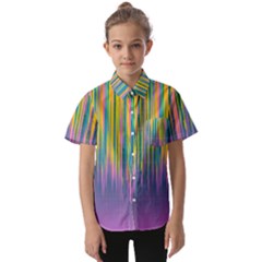 Background-colorful-texture-bright Kids  Short Sleeve Shirt by Sudhe