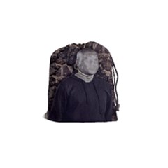 No Face Hanged Creepy Poster Drawstring Pouch (small) by dflcprintsclothing
