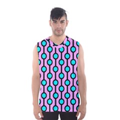 A Chain Of Blue Circles Men s Basketball Tank Top by SychEva