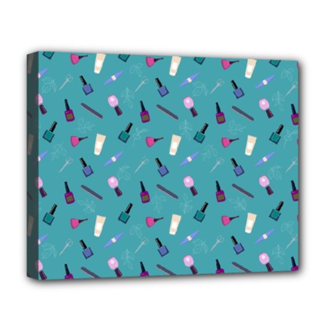 Manicure Supplies  Nail Polish Deluxe Canvas 20  X 16  (stretched) by SychEva