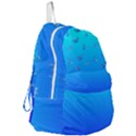 Butterflies at blue, two color tone gradient Foldable Lightweight Backpack View3