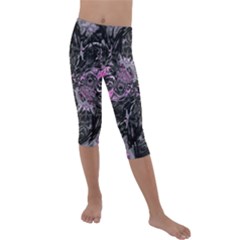 Punk Cyclone Kids  Lightweight Velour Capri Leggings  by MRNStudios
