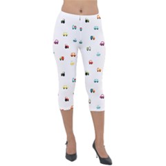Cute Bright Little Cars Lightweight Velour Capri Leggings  by SychEva