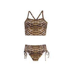 Reptile Skin Pattern 11 Girls  Tankini Swimsuit by skindeep