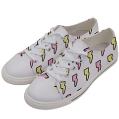 Pattern Cute Flash Design Men s Low Top Canvas Sneakers by brightlightarts