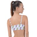 Pattern Cute Flash Design Knot Up Bikini Top View2