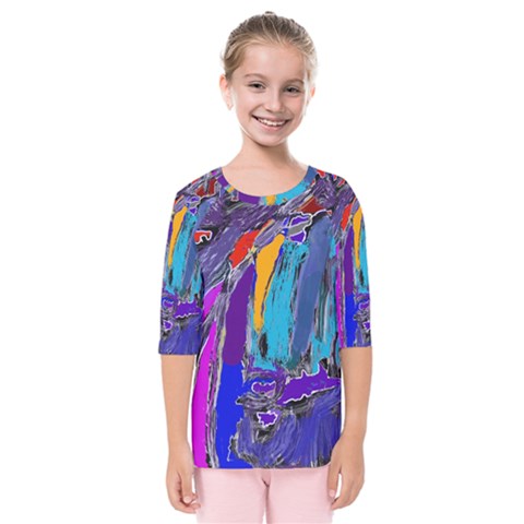 Waterfalls Kids  Quarter Sleeve Raglan Tee by kiernankallan