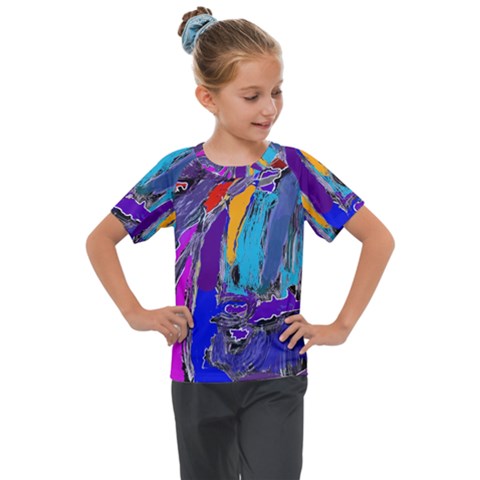 Waterfalls Kids  Mesh Piece Tee by kiernankallan
