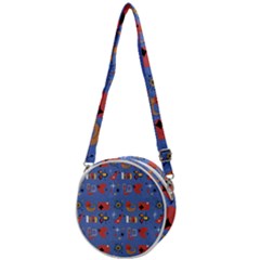 Blue 50s Crossbody Circle Bag by NerdySparkleGoth