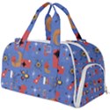 Blue 50s Burner Gym Duffel Bag View1