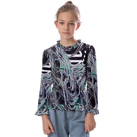 Robotic Endocrine System Kids  Frill Detail Tee by MRNStudios