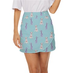 Dalmatians Are Cute Dogs Mini Front Wrap Skirt by SychEva