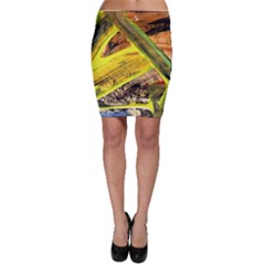 Blue Bird-1-2 Bodycon Skirt by bestdesignintheworld
