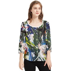 Snow In A City-1-1 Chiffon Quarter Sleeve Blouse by bestdesignintheworld