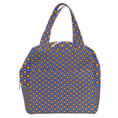 Yellow Circles On A Purple Background Boxy Hand Bag by SychEva