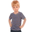 Yellow Circles On A Purple Background Kids  Sports Tee View1