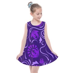 Folk Flowers Pattern Floral Surface Design Seamless Pattern Kids  Summer Dress by Eskimos