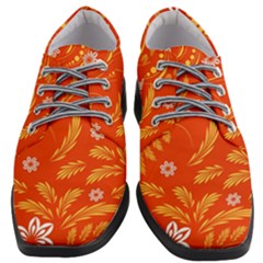 Folk Flowers Pattern Floral Surface Design Seamless Pattern Women Heeled Oxford Shoes by Eskimos